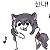 Korean community post, image 1: A cheerful little dancing cat, just for the vibe.